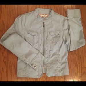 CAbi Structured Stretch Zip Front Jacket  Size Med